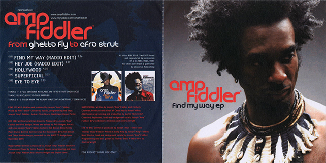 Amp Fiddler CDR Find My Way EP cover